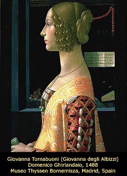 Giovanna Tornabuoni, by Ghirlandaio, 1488