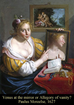 Venus at the mirror or Allegory of vanity? by Paulus Moreelse, 1627