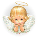 The Angel as a symbol of communication with God. 
To see the full size click the image.
The image will appear in the new window.